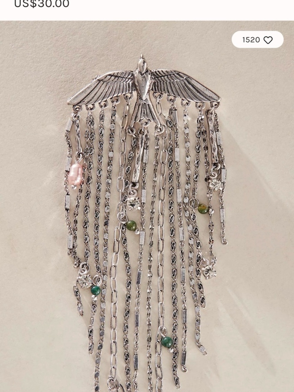 Free People Cresta Dangle Brooch - NEW⦠also have gold tone
